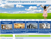 Tablet Screenshot of climatizers.in